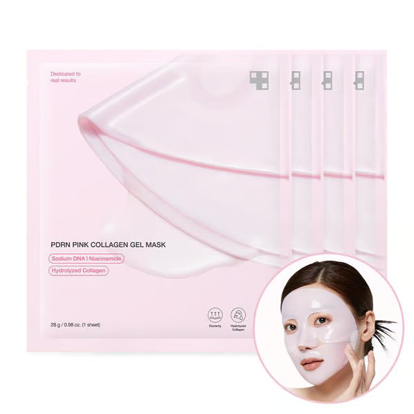 Pink Collagen Gel Mask 4 Counts